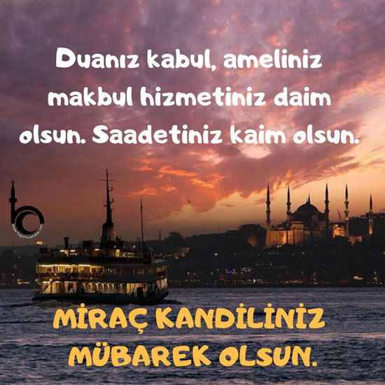 Mirac Kandili söz